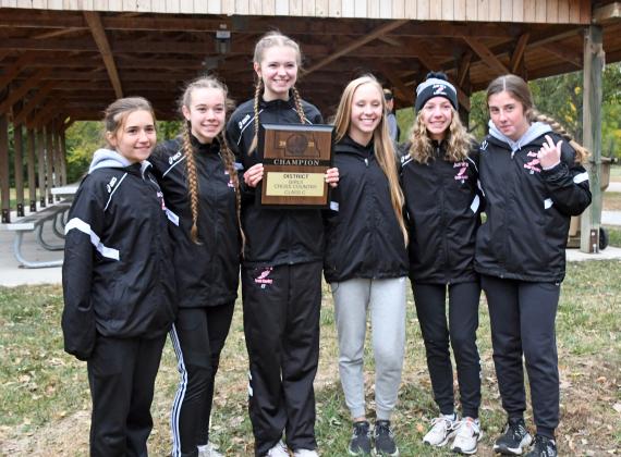 Aurora's girls team won the C-4 district title at home Thursday. 