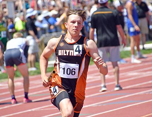 Phillip Kreutz set a new Giltner school record in the 800, finishing fourth in a time of 2:00.54 Saturday. 