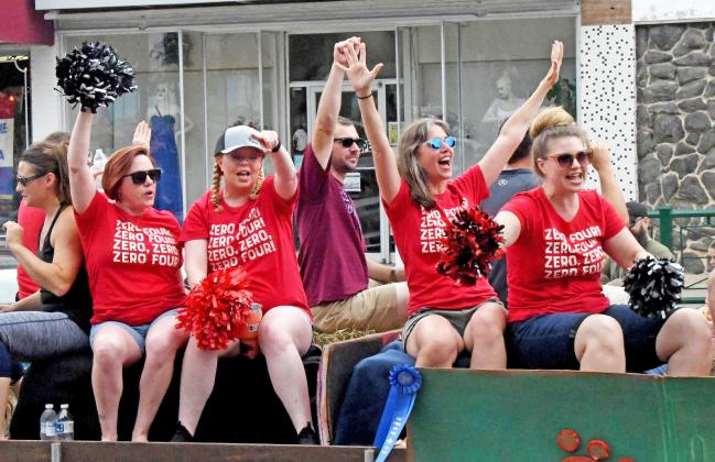 The Class of 2004, celebrating its 20th class reunion, took first place in the Alumni Division in Saturday’s parade with its float. 