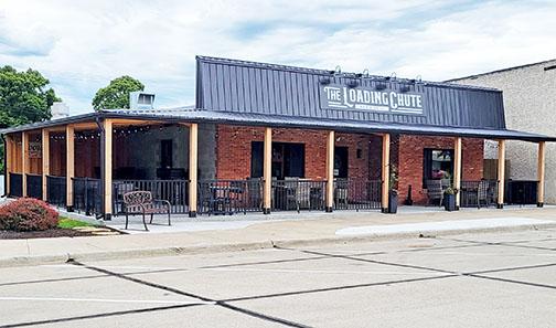 The former American Legion building in Hampton, now home to The Loading Chute restaurant, has been renovated inside and out.